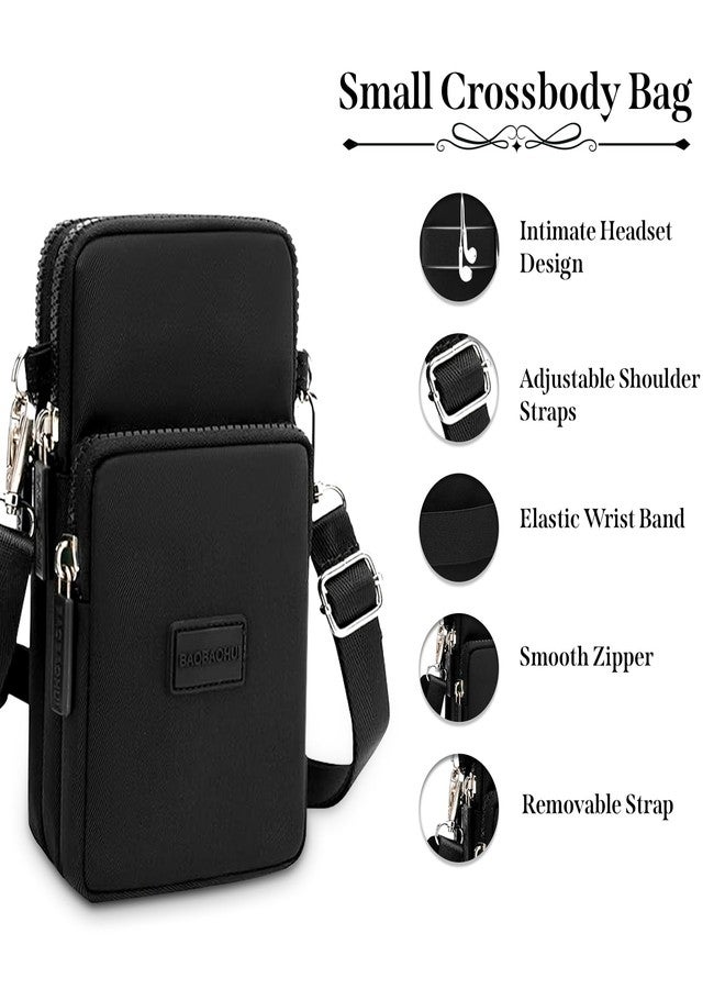 RarePicks Crossbody Phone Sling Bag For Women | Adjustable Shoulder Strap Phone Purse, Cell Phone Pouch, Small Handbag | Stylish Ladies Sling Side Bag, Wallet & Crossbody Purse For Girls - Black - Image 4
